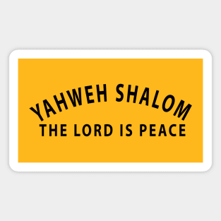 Yahweh Shalom The Lord Is Peace Inspirational Christians Magnet